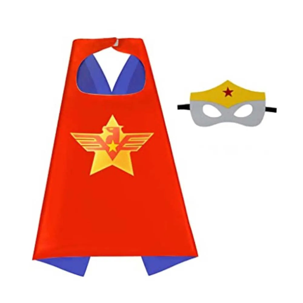 Kids Superhero Cape & Mask Set – kids costume photo 4