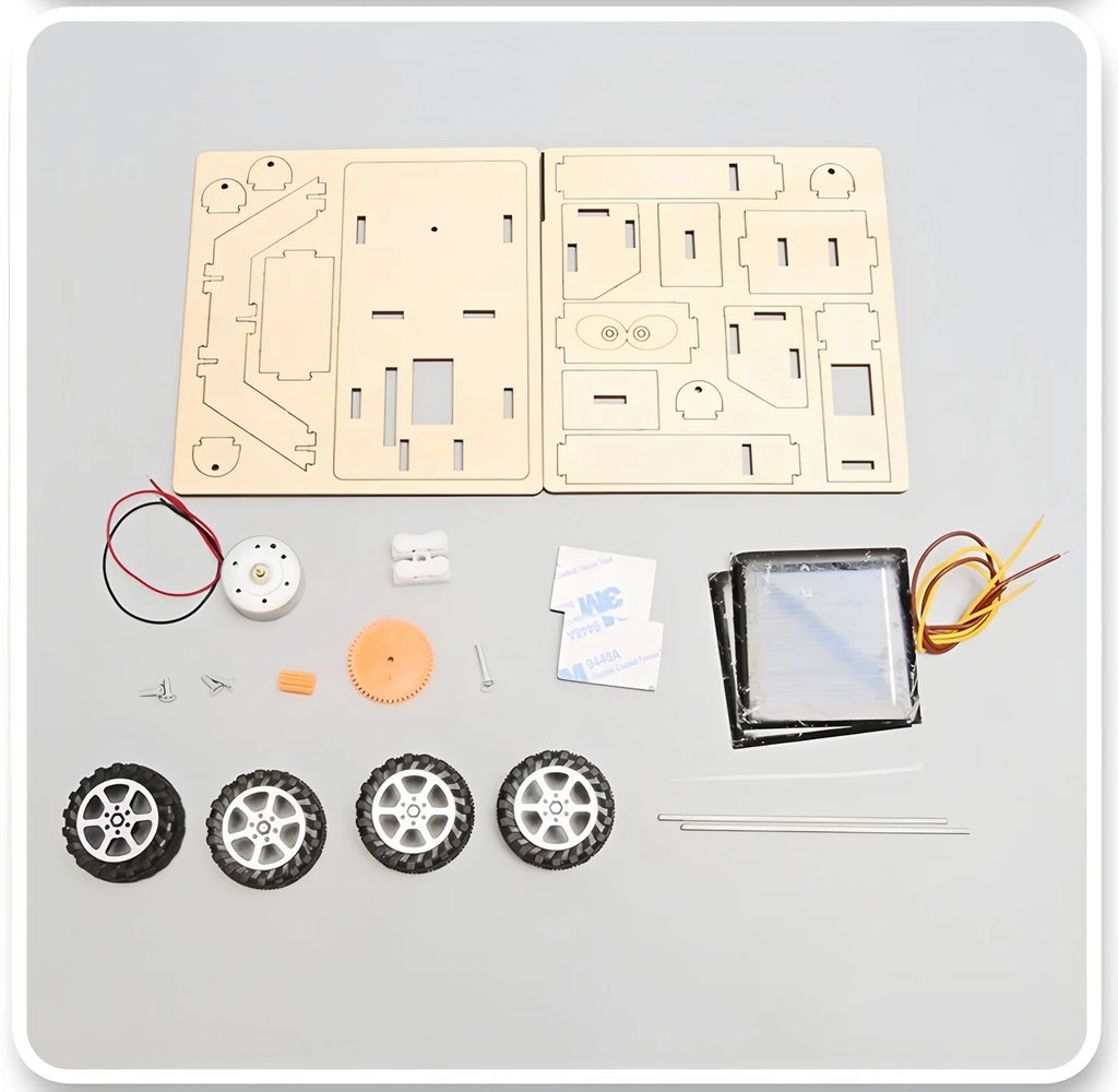 Solar-Powered Car & Lunar Rover DIY Wooden Model Kits – stem kit photo 6