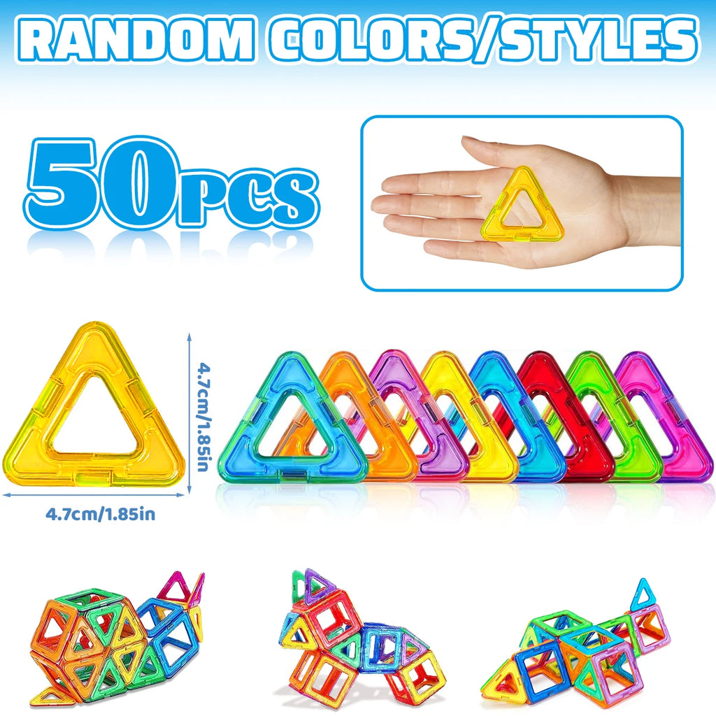 Magnetic Building Blocks Set for Kids – photo 10