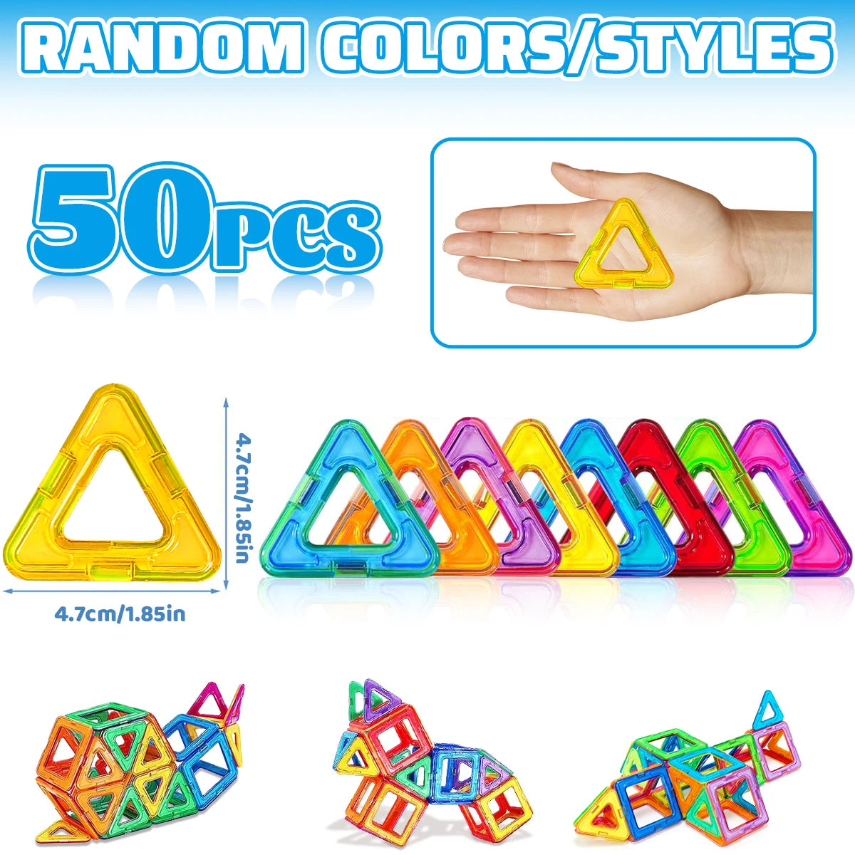 Magnetic Building Blocks Set for Kids – photo 10