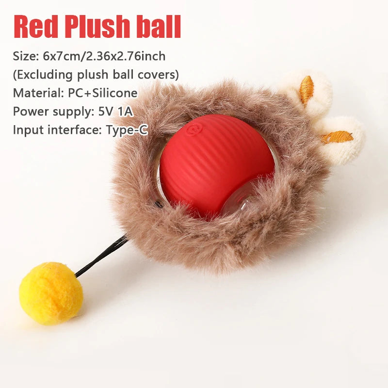 Automatic Rolling Cat Ball with Mouse Tail – cat toys photo 11