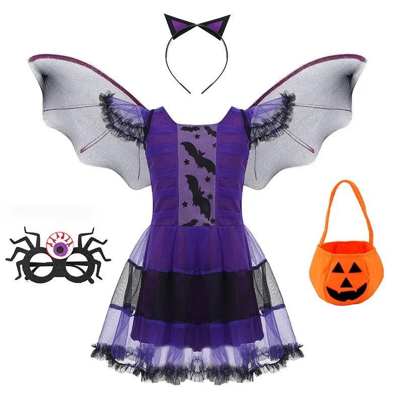 Girls Vampire Tutu Dress Costume – kids costume photo 10