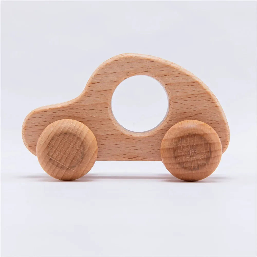 Wooden Dinosaur & Car Teether Toy – baby teether photo 9