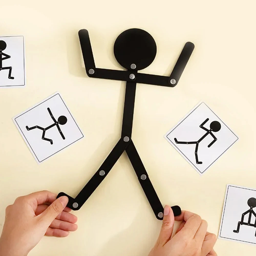 Montessori Pose-Matching Stick Figure Game – educational toy photo 3