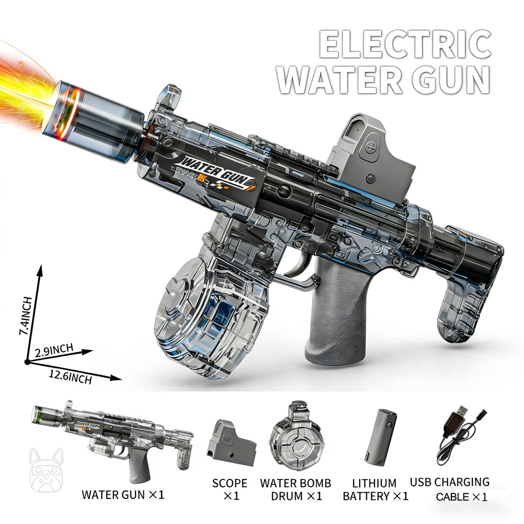 Electric Water Gun with Recoil & Lights – photo 9