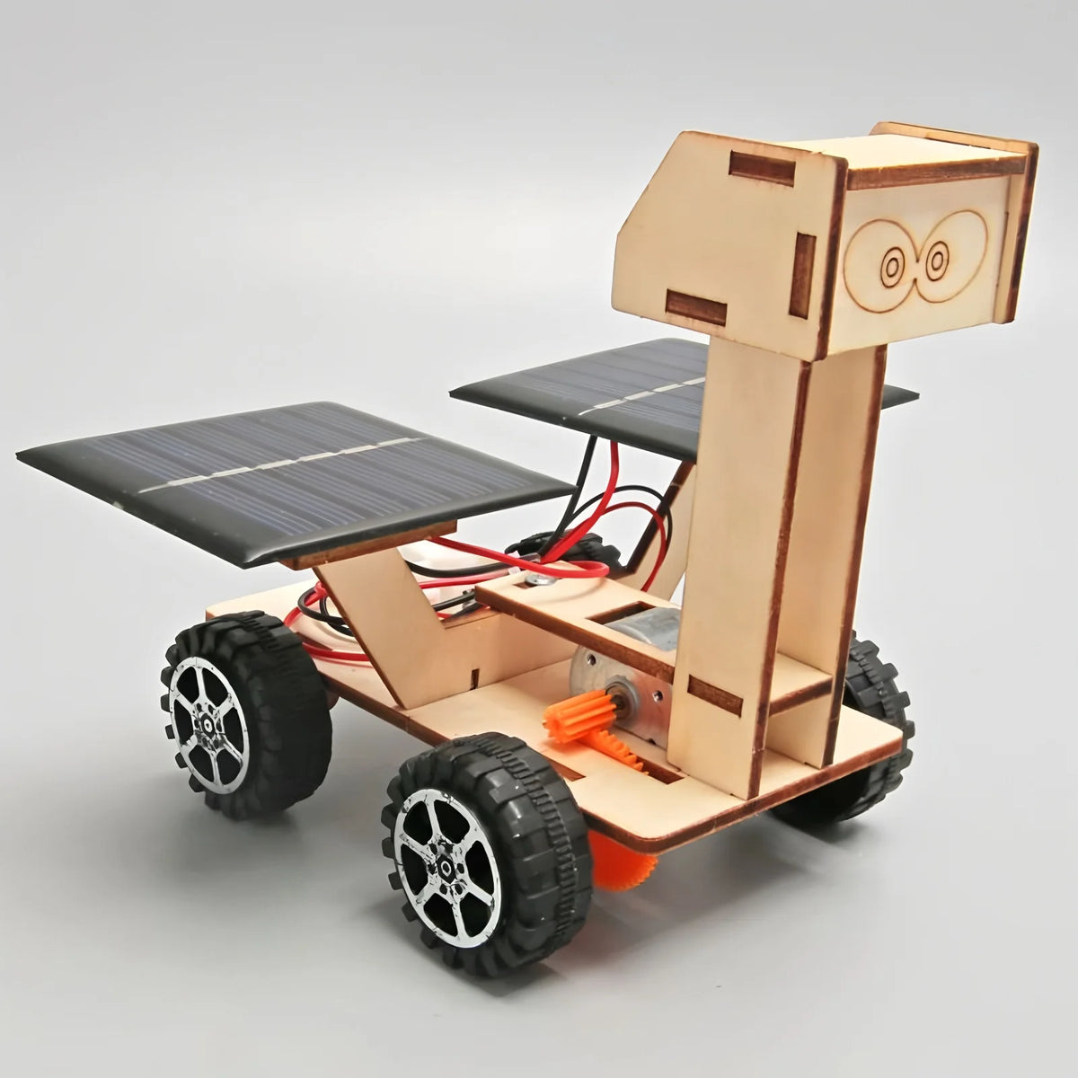 Solar-Powered Car & Lunar Rover DIY Wooden Model Kits – stem kit photo 3