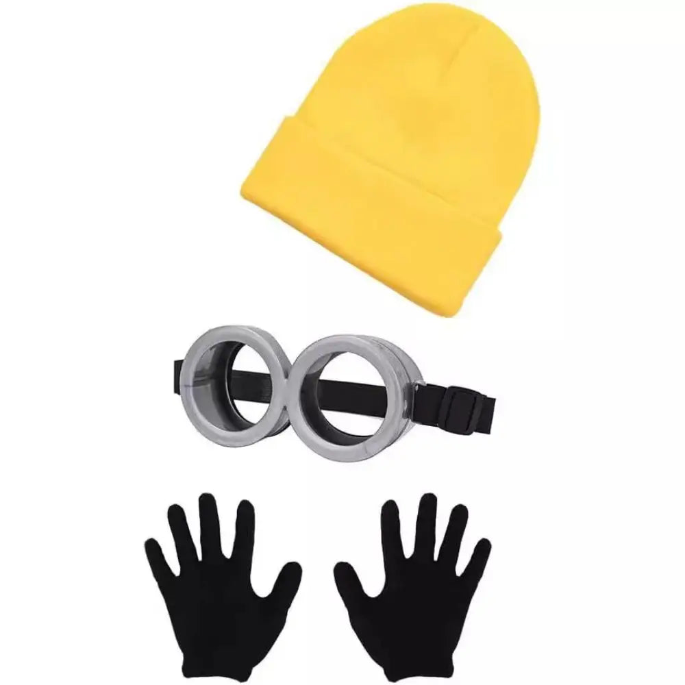 Yellow Beanie, Goggles & Gloves Cartoon Costume Set – costume accessories photo 8