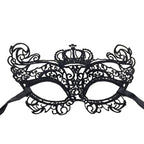 Black Lace Venetian Masquerade Eye Mask – costume mask photo 7