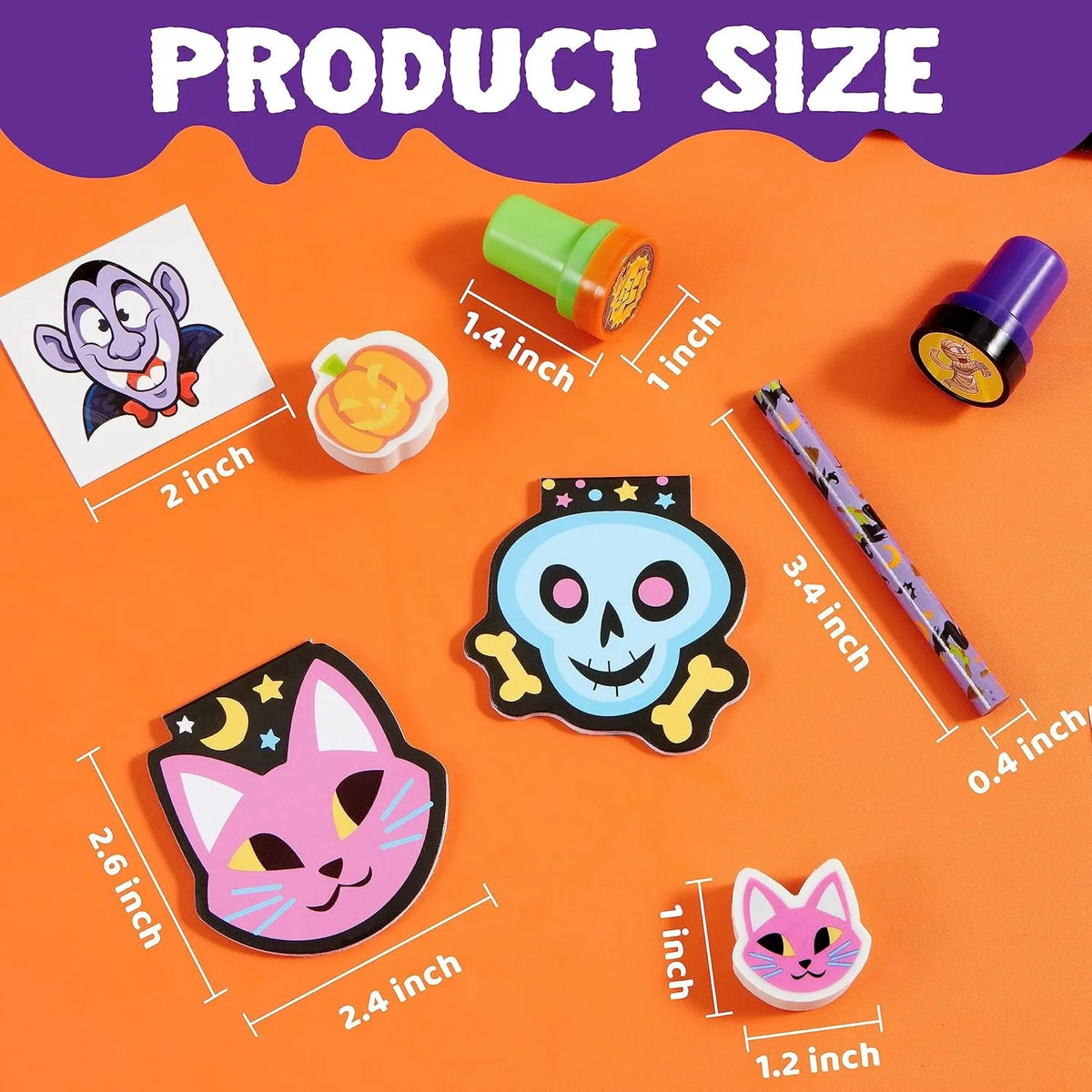 168-Piece Halloween Stationery Party Favor Set – party favors photo 3