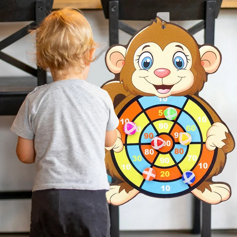 Montessori Sticky Ball Dart Board – educational toys photo 3