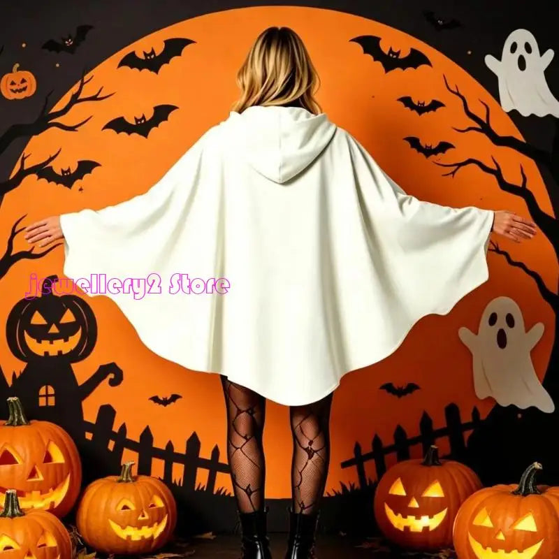 Hooded Ghost Poncho Costume – photo 3
