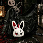 Gothic Bunny Plush Keychain – photo 4