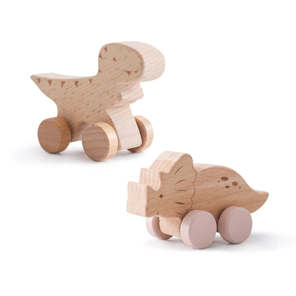 Wooden Dinosaur & Car Teether Toy – baby teether photo 13