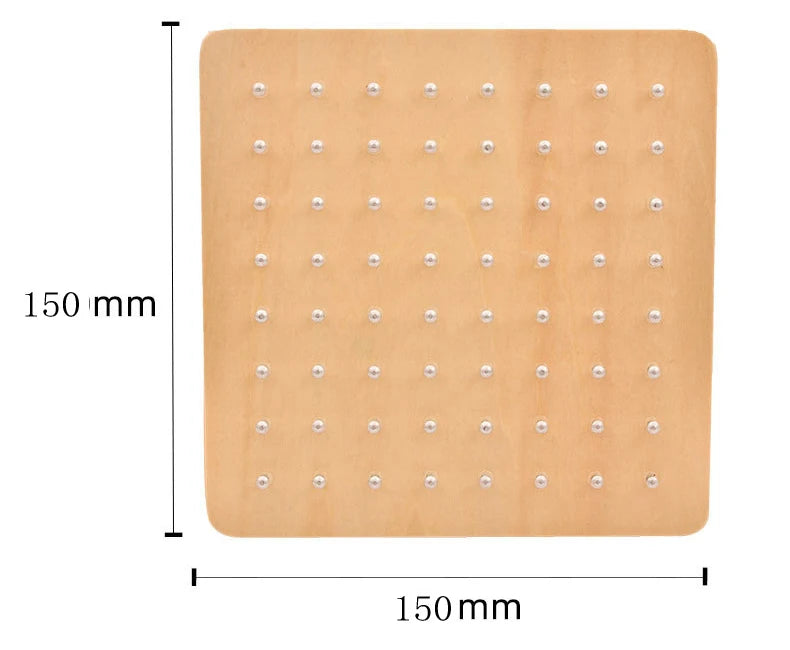 Wooden Geoboard with Pattern Cards – educational toy photo 4