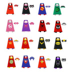Kids Superhero Cape & Mask Set – Satin Dress-Up Costume Cape for Boys & Girls 3–10, Halloween & Party