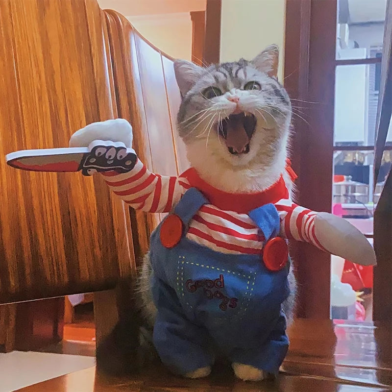 Funny Pet Halloween Costume for Cats & Small Dogs – pet apparel photo 2