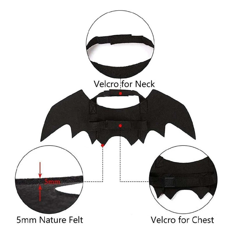 Cat Bat Wings Costume – pet apparel photo 3