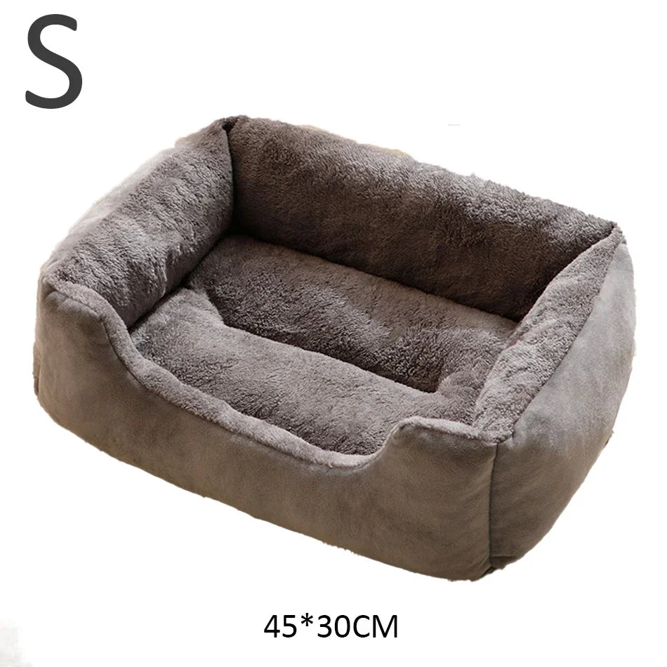 Soft Plush Cat Bed Basket – pet bed photo 19