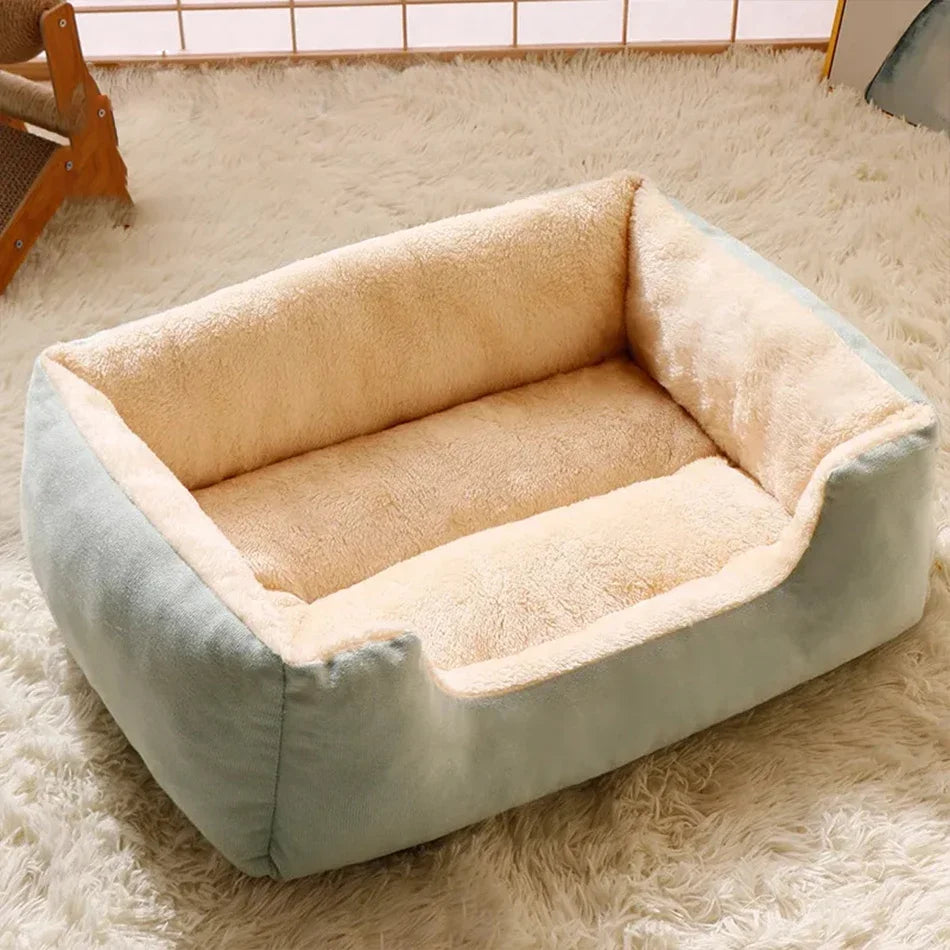 Soft Plush Cat Bed Basket – pet bed photo 3