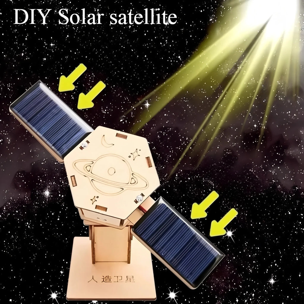 Solar-Powered Car & Lunar Rover DIY Wooden Model Kits – stem kit photo 7