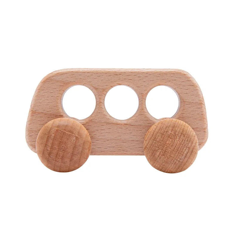 Wooden Dinosaur & Car Teether Toy – baby teether photo 20