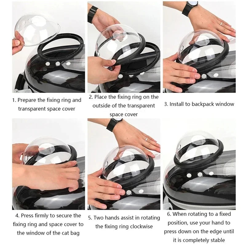 Space Capsule Pet Carrier Backpack – photo 4