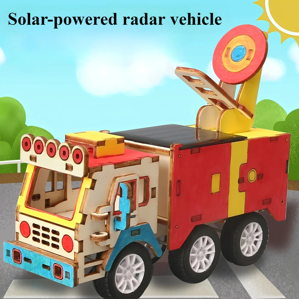 Solar-Powered Car & Lunar Rover DIY Wooden Model Kits – stem kit photo 10