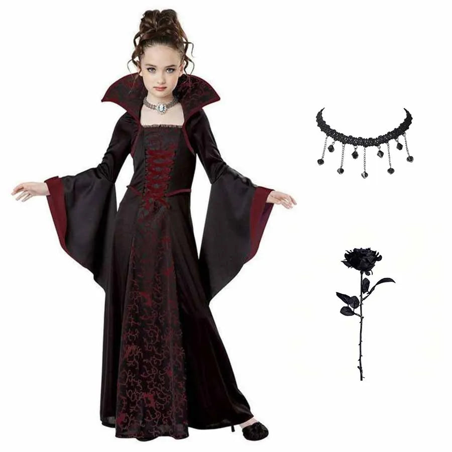 Girls Vampire Tutu Dress Costume – kids costume photo 8