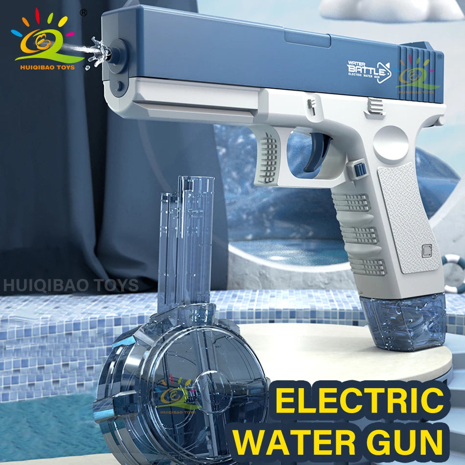 Electric Water Gun for Teens & Adults – Lithium Battery Automatic Water Blaster, Military Style, 4 Models