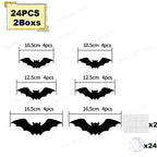 Halloween LED 3D Bat & Spider Wall Stickers – halloween decor photo 9