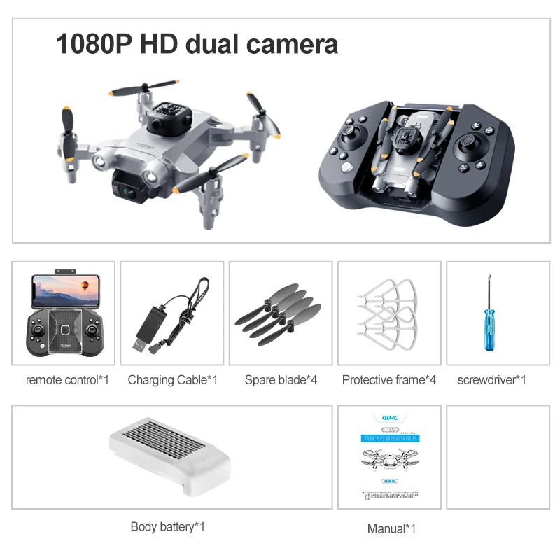 Mini Foldable WiFi FPV Drone with Dual Camera – photo 8