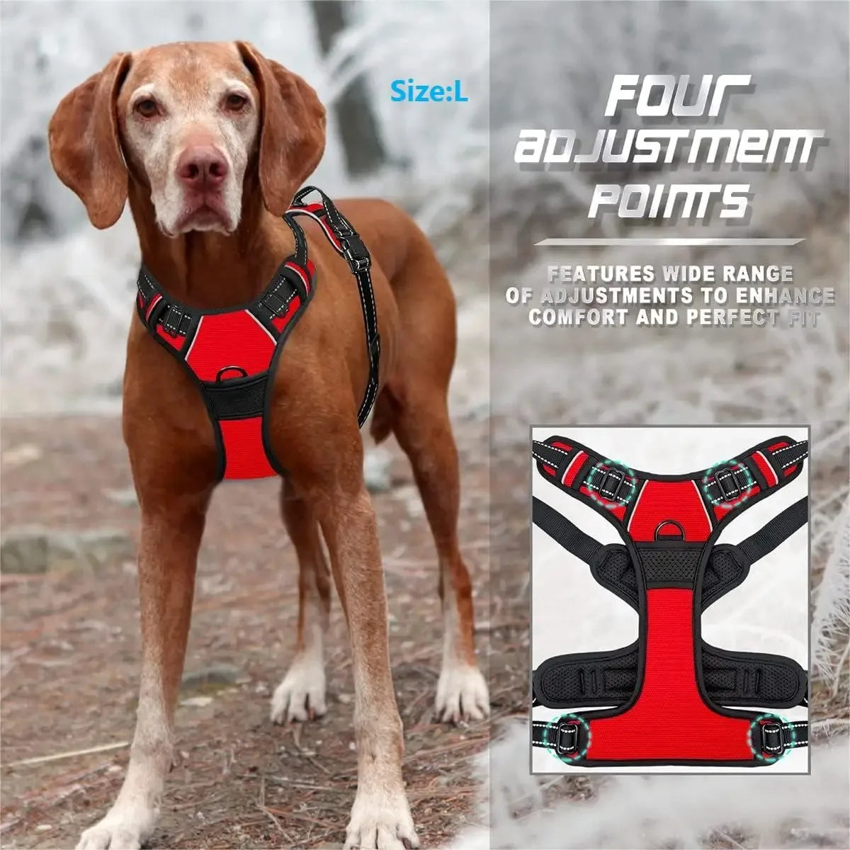 Dog Vest Harness and Leash Set – dog harness photo 2