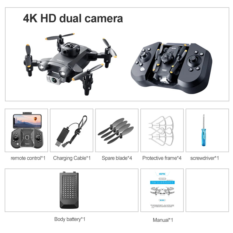 Mini Foldable WiFi FPV Drone with Dual Camera – photo 7