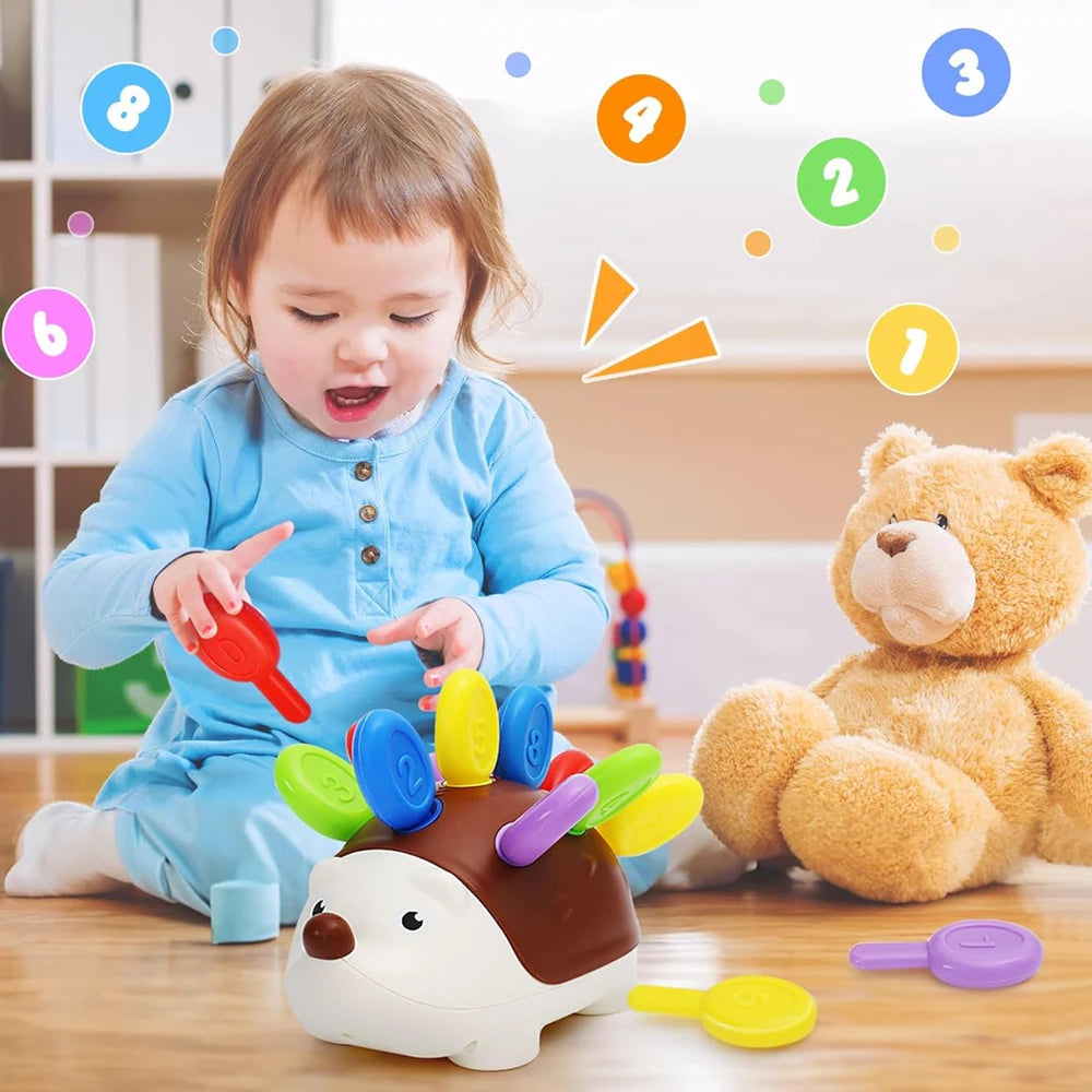 Montessori Hedgehog Fine Motor Toy – educational toy photo 2