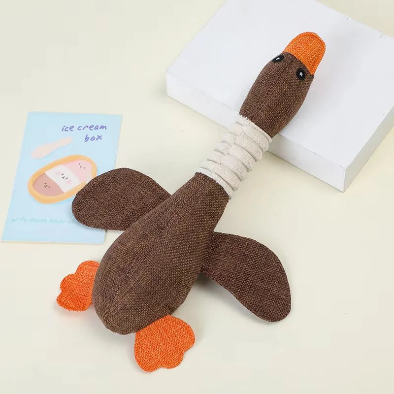 Plush Duck Squeaky Dog Toy – photo 7