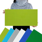 32 x 64 Stud Building Block Baseplate – Large Brick Base Board Compatible with Major Brick Brands, 6 Colors