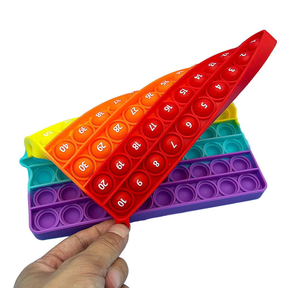 1–100 Number Push Bubble Counting Mat – educational toy photo 5